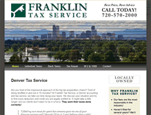 Tablet Screenshot of franklintaxservice.com